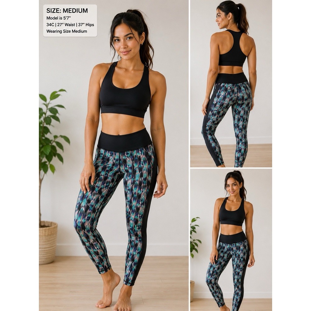 NWT Victoria's Secret VSX Sport Knockout Tight Leggings M Geo Print 2015 -3678